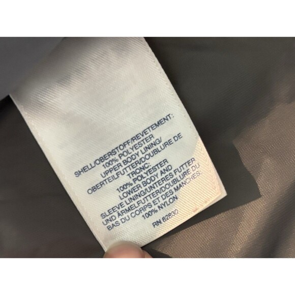 Lands' End Womens Squall Parka Jacket Medium Gray Fleece Lined Lightweight Coat - Picture 8 of 8